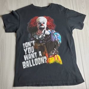 VTG Pennywise IT Balloons Shirt OG Tim Curry Graphic Tee Size Small